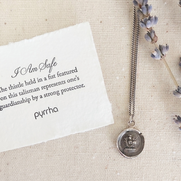 Pyrrha Sterling Silver I Am Safe Talisman - Picture 2 of 5